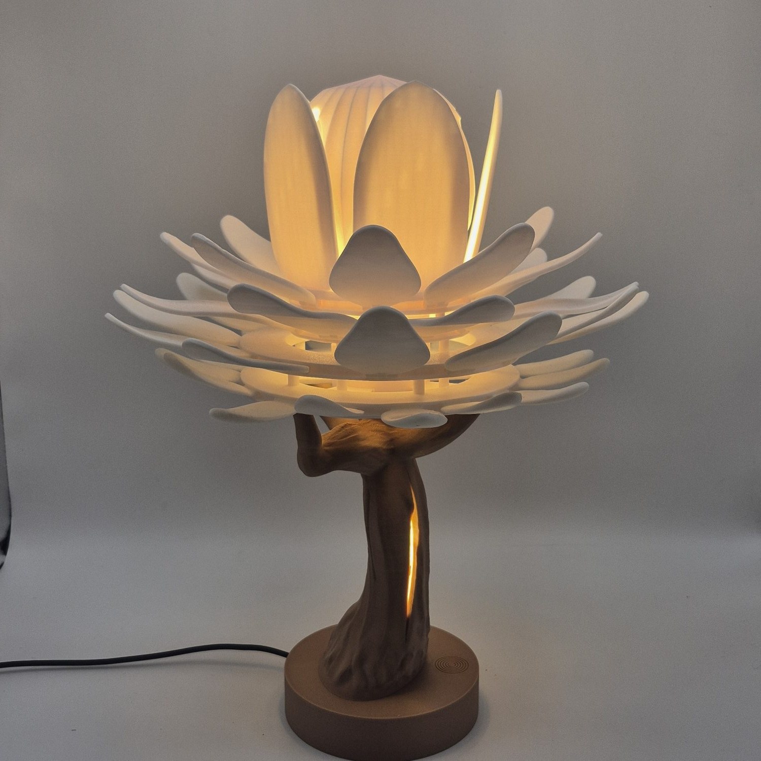 Lampe Lotus — 5 lithophanies